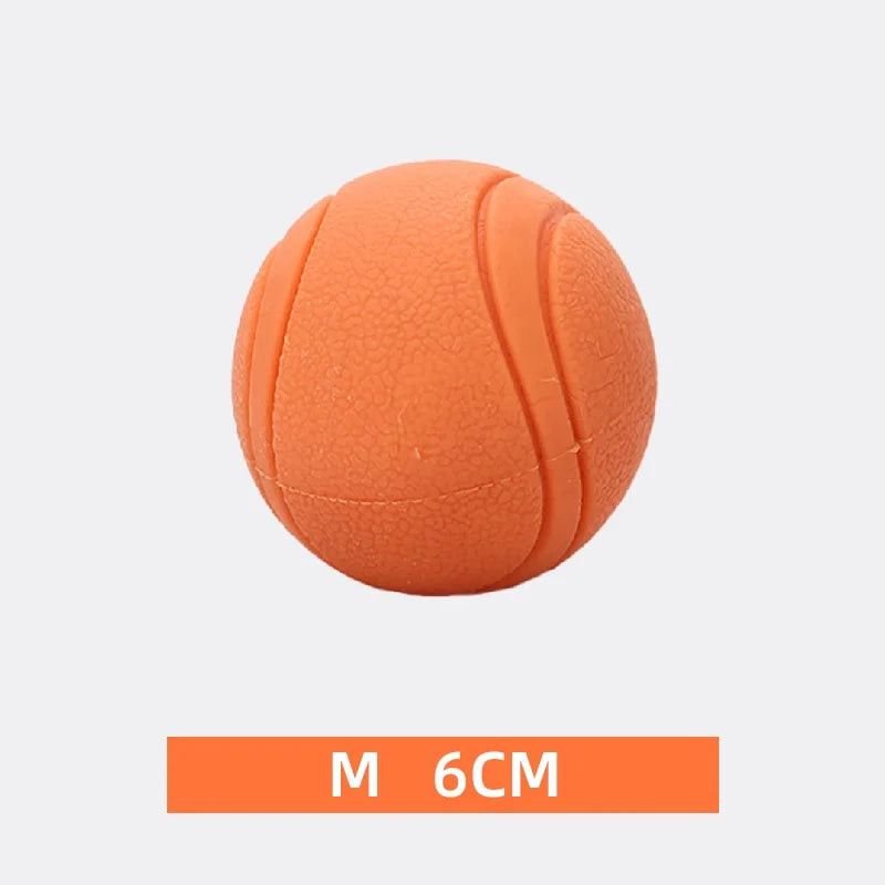 durable rubber bounce ball - bite-resistant dog toy for all sizes