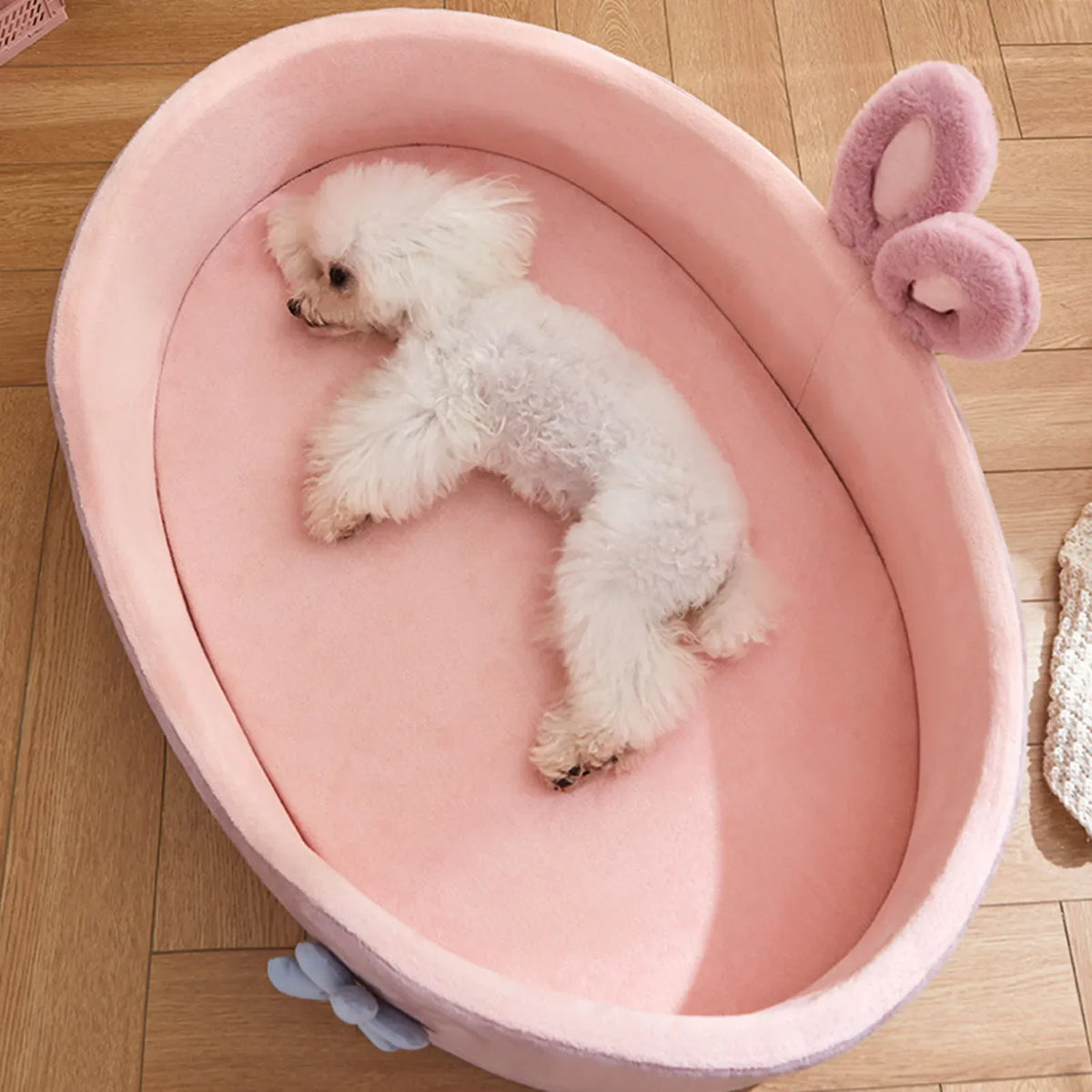 detachable washable pet bed – soft year-round dog & cat mat