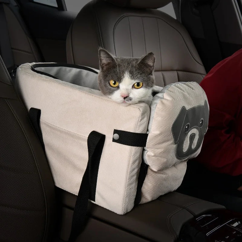 foldable hammock car seat cover for safe pet travel, all dog breeds