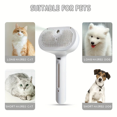 OYES Grooming Comb – Mist Spray Detangling Brush for Pets