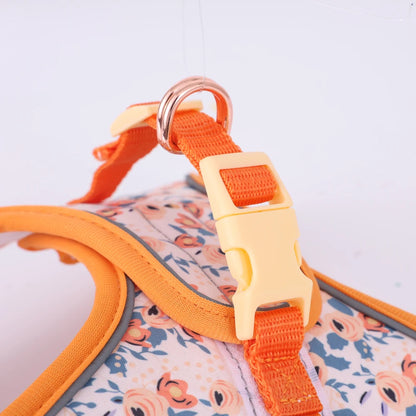 Soft Puppy Harness, Leash & Collar Set – Adjustable Pet Vest Set