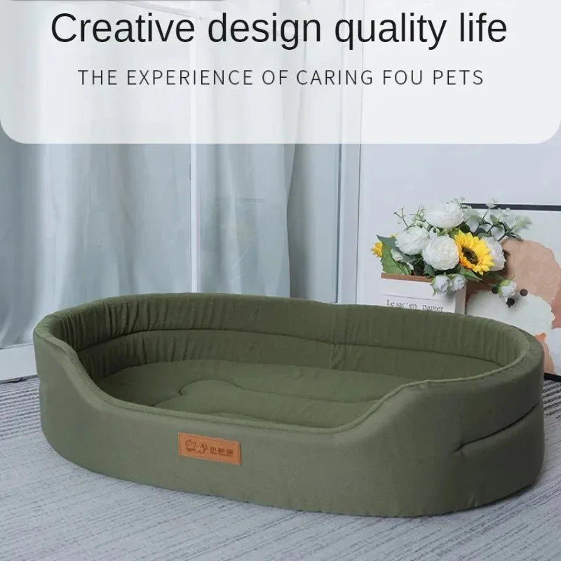 fluffy pet bed cushion - cozy winter sofa mat for small to large dogs