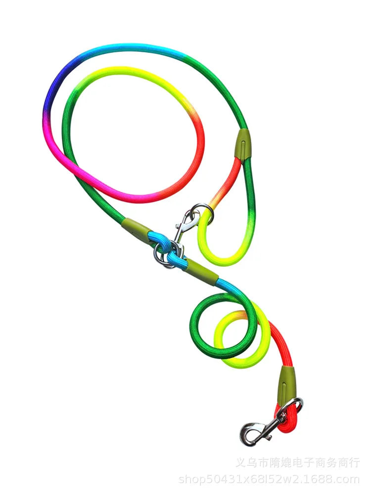 hands-free reflective nylon dog leash for running and walking dogs
