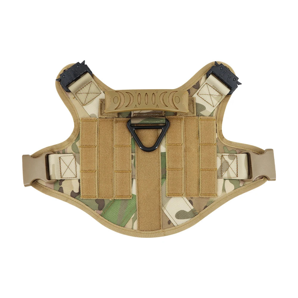 tactical dog harness with molle system – heavy-duty large dog vest