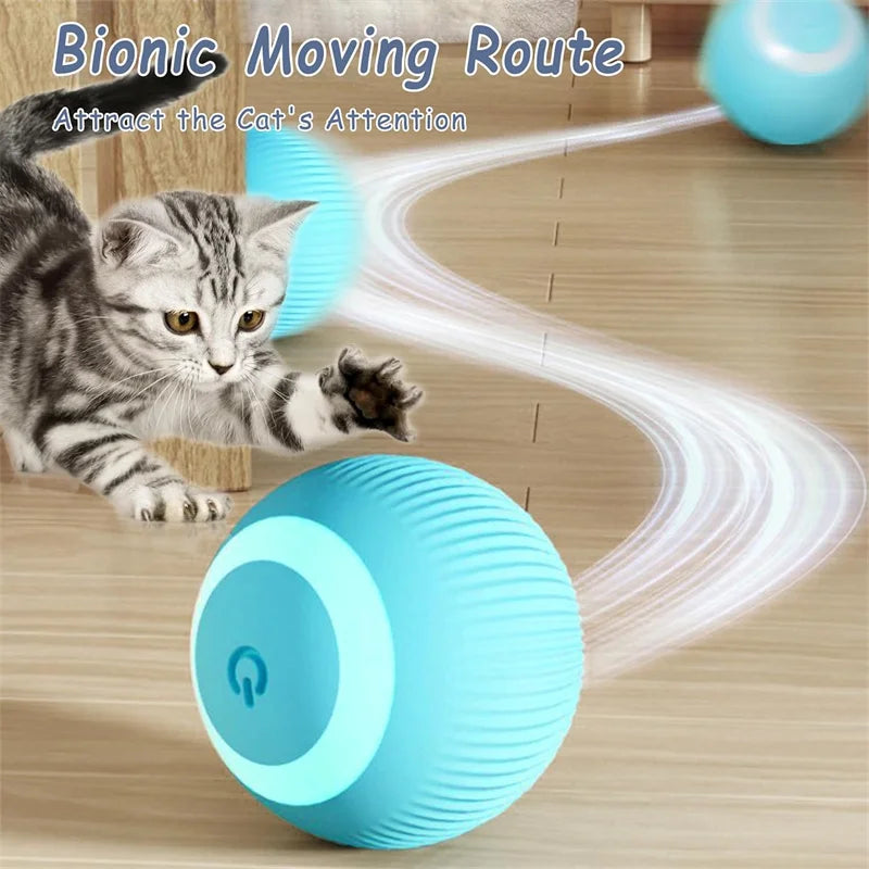 smart bouncing ball interactive electronic pet toy for dogs & cats