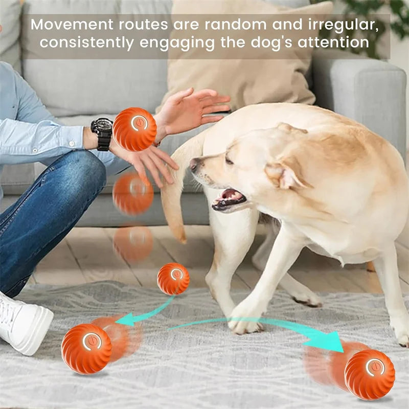 smart bouncing ball interactive electronic pet toy for dogs & cats