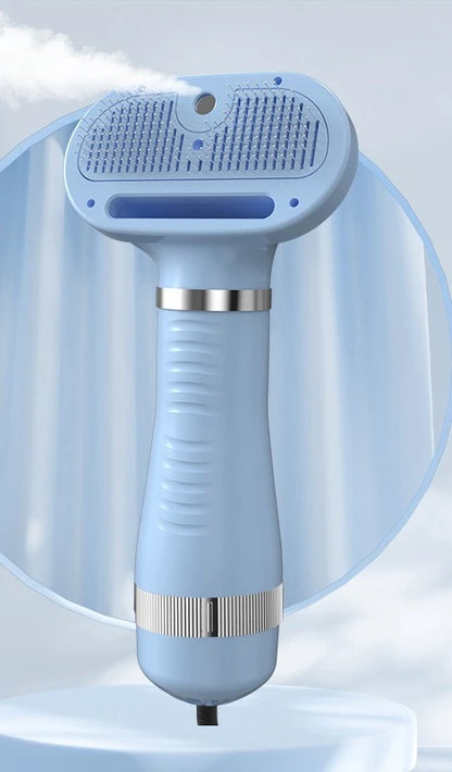 4-in-1 Pet Grooming Station, Steam Comb & Dryer with Shedding Brush