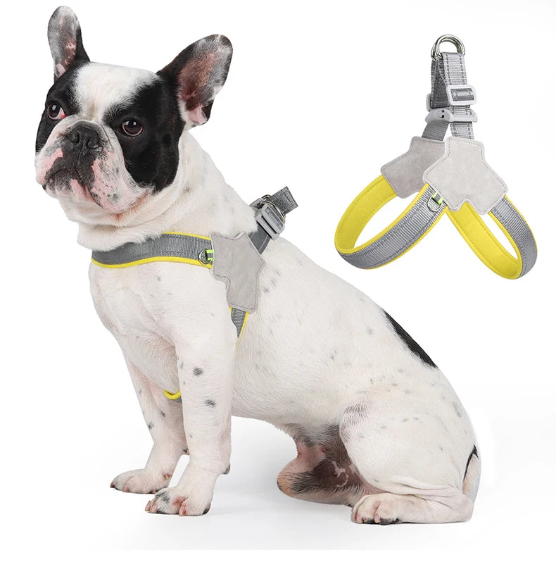 no-pull vest harness for small dogs & cats - reflective, adjustable