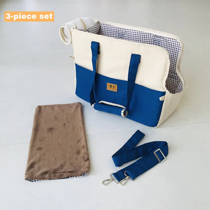 Breathable Pet Carrier Shoulder Bag for Cats & Puppies, Car Seat
