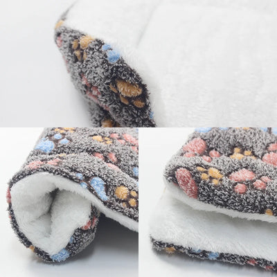 1pc Double-Sided Plush Pet Mat and Bed for Cats and Dogs, Soft and Warm