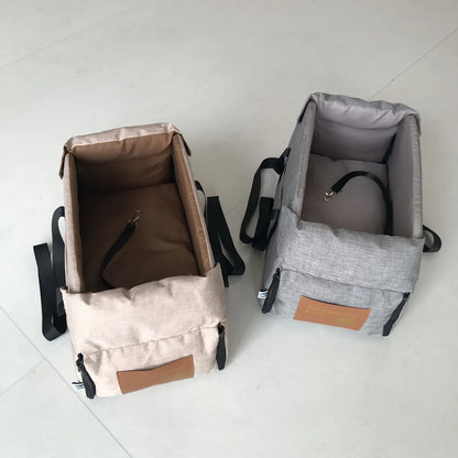 Portable Car Booster Seat & Carrier Bag for Small Dogs & Cats