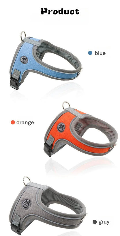 No-Pull Nylon Dog Harness - Reflective, Adjustable Anti-Burst Vest