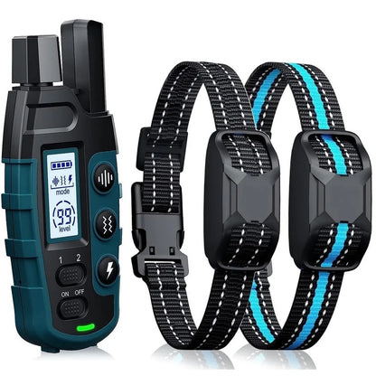 1000M emote Dog Training Collar - IP67 Waterproof, Rechargeable, for 2 Dogs