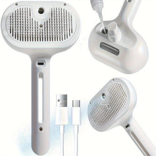OYES Grooming Comb – Mist Spray Detangling Brush for Pets