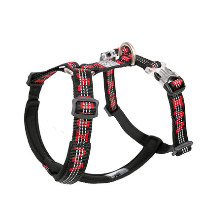Padded Nylon Pet Harness Vest for Outdoor Walking, Running, Climbing