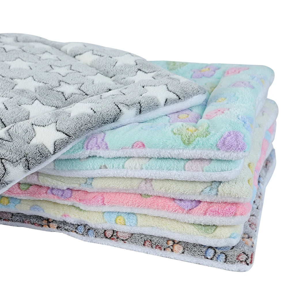 thickened dog bed mat warm machine washable blanket for puppies and cats