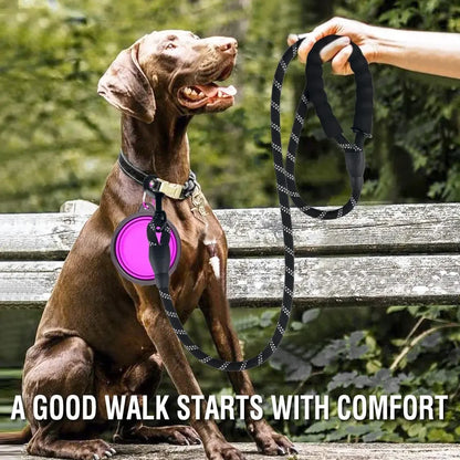 Strong Reflective Dog Leash – Durable Nylon Lead for All Dogs